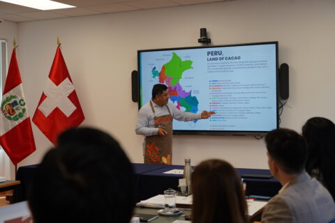 Cata chocolate Perú